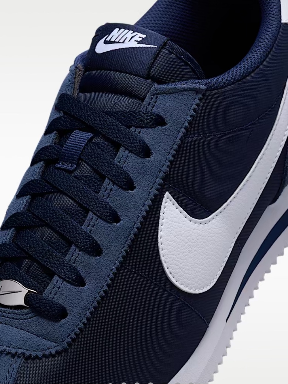 Nike Classic Cortez Navy White Sneaker - Picture 11 of 14